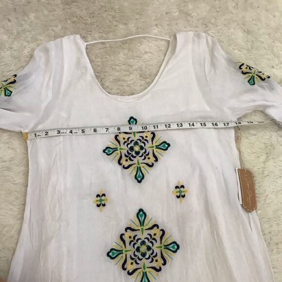 Green Dragon sheath embroidered floral dress size small NWT - Picture 4 of 7